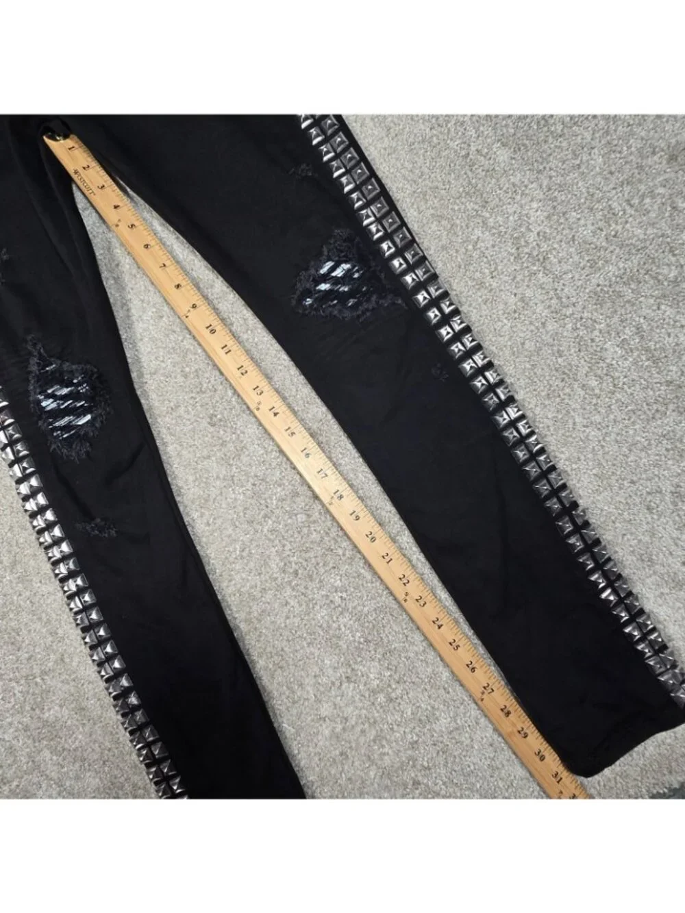 Cult of Individuality Jeans Punk Super Skinny Studded 622A1-SSO4V Black 30x32